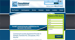 Desktop Screenshot of consolidatedlaundry.com