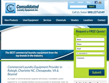 Tablet Screenshot of consolidatedlaundry.com
